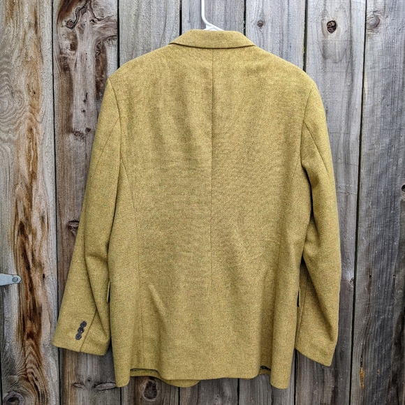 J. Crew Vintage Men's Wool Blend Blazer Mustard Size 40R - Picture 3 of 7